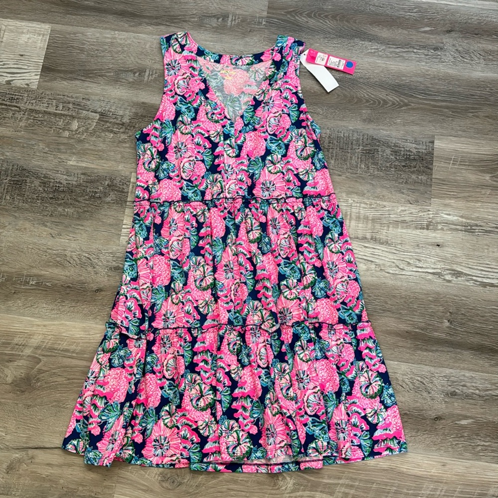Lilly Pulitzer NWT Lorina dress oyster Bay Extra Large